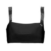 Puma Bandeau Bikini Top Svart/Vit Medium Dam