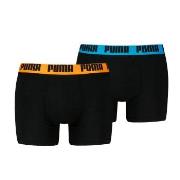 Puma Kalsonger 2P Men Everyday Basic Boxer Svart/Orange bomull Medium ...