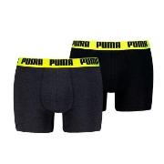 Puma Kalsonger 2P Men Everyday Basic Boxer Svart/Gul bomull Medium Her...