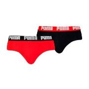 Puma Kalsonger 2P Men Everyday Brief Röd/svart bomull Medium Herr