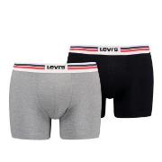 Levis Kalsonger 2P Men Sportswear Logo Boxer Brief Grå/Svart bomull La...