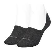 Calvin Klein Strumpor 2P Women Mid Cut Footie Socks Mörkgrå Strl 35/38...