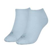 Calvin Klein Strumpor 2P Shiny Logo Sneaker Socks Ljusblå Strl 35/38 D...