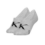 Calvin Klein Strumpor 2P Women Monogram Footie Socks Grå Strl 35/38 Da...