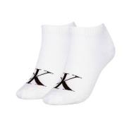 Calvin Klein Strumpor 2P Women Monogram Sneaker Socks Vit Strl 35/38 D...