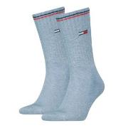 Tommy Uni TJ Iconic Crew Socks Strumpor 2P Ljusblå Strl 35/38
