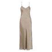 Damella Long Silk Nightdress Svart silke X-Large Dam