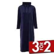 Damella Velour Cosy Dress Marin X-Large Dam