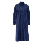 Damella Velour Plain Robe Marin XX-Large Dam