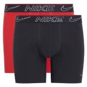 Nike Kalsonger 2P Elite Cotton Stretch Boxer Brief Svart/Röd Small Her...