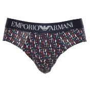 Armani Cotton Stretch Print Briefs Kalsonger 2P Blandad Färg bomull Sm...