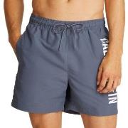 Calvin Klein Badbyxor Medium Swim Shorts Intense Power Grå polyester L...