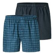 Schiesser Kalsonger 2P Boxershorts multipack Blå bomull XX-Large Herr