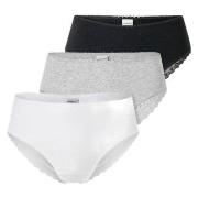 Schiesser Trosor 3P Modern Brazillian Slips Flerfärgad bomull 44 Dam