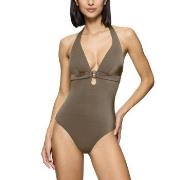 Triumph Midnight Swim OP 01 Swimsuit Khaki B 42 Dam