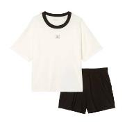 Marc O Polo Organic Cotton Short Pyjama Set Vit/Svart bomull X-Large D...