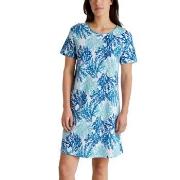 Calida Coastal Dreams Sleepshirt Vit Mönster bomull Large Dam