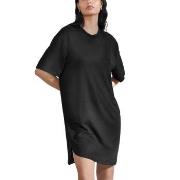 Bread and Boxers Soft Fiber T Shirt Dress Svart viskos X-Small Dam