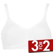 Damella BH Carla Soft Bra Vit polyester C 100 Dam