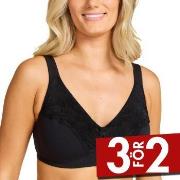 Damella BH Felice Soft Bra Svart bomull D 90 Dam
