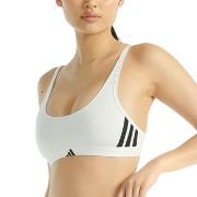 adidas BH Sport Active Essentials 3 Stripes Bralette Vit bomull Medium...