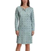 Calida Ornament Nights Long Sleeve Nightdress Blå Mönstrad bomull Larg...