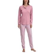 Calida Striped Dreams Long Pyjamas Ljuslila bomull Small Dam