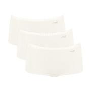 Sloggi Trosor 3P GO Crush Hipster Shorts Elfenben bomull X-Small Dam