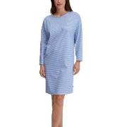 Calida Lovely Nights Long Sleeve Nightdress Ljusblå bomull Small Dam