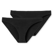 Schiesser Trosor 2P 95-5 Organic Cotton Mini Briefs Svart bomull 3XL D...