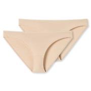 Schiesser Trosor 2P 95-5 Organic Cotton Mini Briefs Beige bomull XX-La...