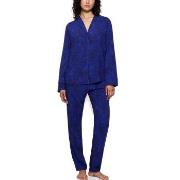 Triumph Boyfriend Fit Pyjama Mörkblå viskos 42 Dam