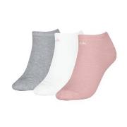 Calvin Klein Strumpor 3P Sneaker Socks For Women Rosa/Grå Strl 35/38 D...