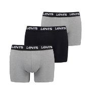 Levis Kalsonger 3P Repeat Logo Boxer Brief Multi Svart/Grå bomull X-La...