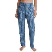 Calida Favourites Sleep Long Pants Blårandig bomull Medium Dam