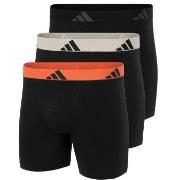 adidas Kalsonger 3P Active Flex Cotton Boxer Brief Svart/Orange bomull...