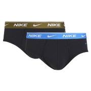 Nike Kalsonger 2P Everyday Cotton Stretch Briefs Svart/Blå bomull Larg...