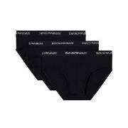 Armani Stretch Jersey Briefs Kalsonger 3P Svart bomull Medium Herr