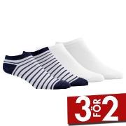 Damella Strumpor 4P Ankle Socks Vit/Marin Strl 43/46 Dam