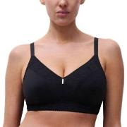 Chantelle BH EasyFeel Wirefree Support Bra Svart nylon F 70 Dam