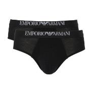 Armani Endurance Briefs Kalsonger 2P Svart bomull Medium Herr