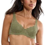 Triumph BH Amourette Wired Bra With Lace Oliv C 80 Dam