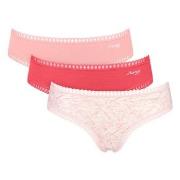 Sloggi Trosor 3P GO Crush Hipster Briefs Röd/Rosa bomull X-Large Dam