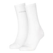Calvin Klein Strumpor 2P Soft Cotton Stretch Crew Socks Vit One Size D...