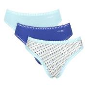 Sloggi Trosor 3P GO Crush High Leg Briefs Blå Mönstrad bomull XX-Large...