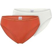 Schiesser Trosor 2P Modal Essentials Tai Colored Orange/Vit modal 42 D...