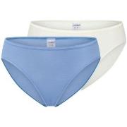 Schiesser Trosor 2P Modal Essentials Tai Colored Blå/Vit modal 48 Dam