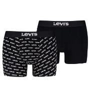 Levis Kalsonger 2P Men Logo Boxer Briefs Svart bomull XX-Large Herr