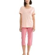 Triumph PK 02 Capri Pyjama Set Rosa bomull 46 Dam