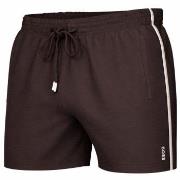 BOSS Badbyxor Iconic Swimshorts Mörkbrun polyester X-Large Herr